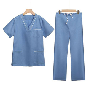 2025 OEM Service New Trend Modern Athletic <b>Scrub</b> <b>Set</b> for Women - Modern V-Neck <b>Scrub</b> Top Yoga <b>Scrub</b> Pants - Product Image 1