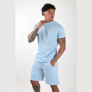 Ensemble de survêtement 2 pièces pour homme, survêtement en coton et Polyester, avec Logo personnalisé, automne et hiver, vente en gros - Product Image 3