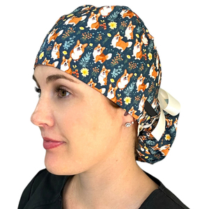 Chapeaux de chirurgien pour femmes à la mode en gros, bonnets médicaux à queue de cheval, bonnets de chirurgien réutilisables, taille réglable, bonnets de chirurgien pour femmes - Product Image 1