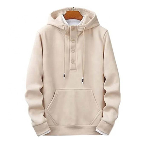 Sweats à capuche en coton et polyester avec manches pour hommes, disponibles dans toutes les tailles, au design unique, prix de gros. - Product Image 1