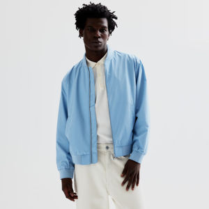 Vestes bomber en toile pour hommes de qualité supérieure, col montant, respirantes, 100% polyester, streetwear, impression de logo personnalisée - Product Image 2