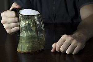 Tazas de cuerno de la mejor calidad, cuernos para beber, taza de cuerno vikingo DE LA India, jarra para fiesta de club, jarra de cerveza - Product Image 4