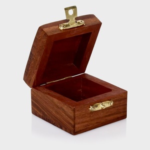 Eco-Friendly Heart-Shaped <b>Wooden</b> <b>Box</b> for Gift & Jewelry <b>Storage</b>-Soft Interior for Delicate Items - Product Image 2