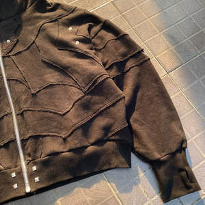 Sudadera con Capucha y Sudadera Deportiva Extra Grande, Ligera y Cómoda para Hombre, Estilo Urbano con Pedrería para Otoño - Product Image 5