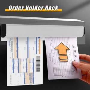 ขายส่งอลูมิเนียมที่กําหนดเอง Vogue Tab Grabber ร้านอาหารสั่งซื้อ Grabber ชั้นวางตั๋วติดผนังใบเสร็จรับเงินชั้นแขวน - Product Image 4