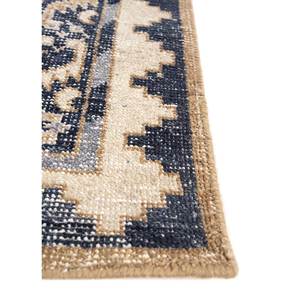 Tapis en laine noués à la main Erbe Ivory, motifs géométriques et abstraits pour la maison, le salon, le couloir et la salle de séjour, épaisseur 10 mm - GS-1086 - Product Image 4