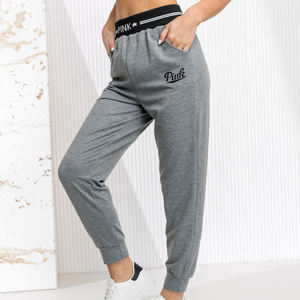 2025 femmes hiver haute rue Streetwear Joggers pantalon personnalisé impression Logo plat haute rue Cargo polaire survêtement-vente en gros - Product Image 3