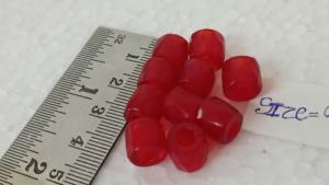 custom made Vibrant Russian <b>Red</b> Exquisite Faceted Glass Trade <b>Beads</b>. Ideal for jewelry designer - Product Image 6
