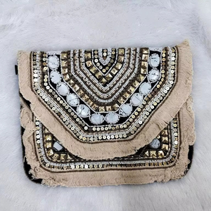 Ladies Clutch Bag Handbag for women India Handcrafted Evening Clutch Bag Wholesale Jute Bag Guru Kirpa Export House Best - Product Image 1