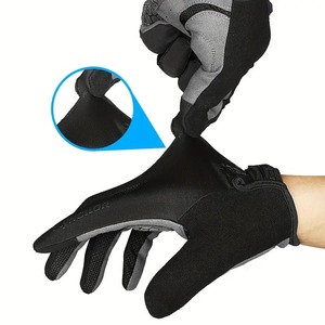 Gants de cyclisme respirants à doigts longs pour hommes et femmes pour le printemps et l'été Sports de plein air Entraînement en cuir VTT Fitness - Product Image 2