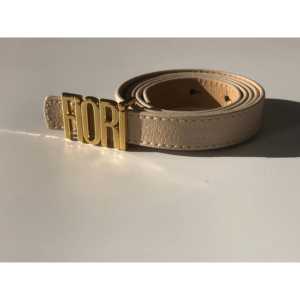 Cinturón de metal fino con estampado Fiori para mujer - Product Image 2