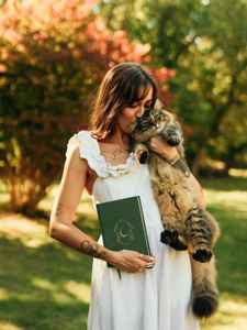 LABON Moon Journal Reflections 2025 планировщик определения целей, зеленый, элегантный блокнот в твердом переплете с лунным календарем - Product Image 6