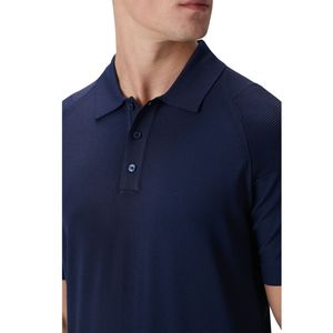 T-shirt blanc à manches courtes pour hommes d'affaires de haute qualité en mélange de viscose personnalisé pour Polo avec tissu en toile à motif solide - Product Image 6