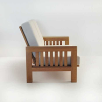 Meilleures ventes : Canapé-lit Arjuna en teck avec coussins résistants à l'eau, design minimaliste, chaise de salon extérieure, qualité hôtelière