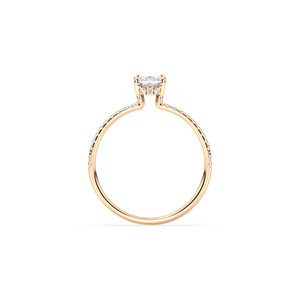 Reyes 1.05Ct เบาะประกายตัด VVS Moissanite แหวน952เงินสเตอร์ลิง14K ชุบทองได้รับการรับรอง - Product Image 6