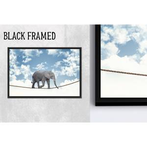 Toile imprimée sur verre trempé abstrait et élégant, œuvre d'art décorative moderne, 1P Blackframedcanvas - Product Image 1