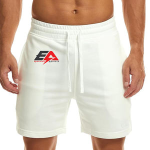 Short en éponge française pour hommes en molleton de coton personnalisé vente en gros de polaire de sueur de sports de plein air décontracté avec fermeture à cordon - Product Image 1