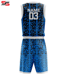 Sublimación personalizada y logotipo camiseta de baloncesto y pantalones cortos nuevos uniformes de baloncesto cómodos transpirables para hombres - Product Image 2