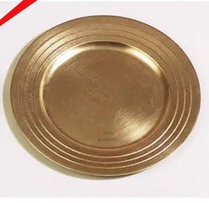 Royal Llook สีทองแท่นชาร์จทรงกลมสำหรับโรงแรมร้านอาหาร - Product Image 5