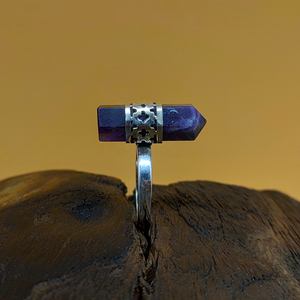 Venta al por mayor de plata esterlina 925 amatista hecha a mano forma de lápiz declaración anillo de mujer regalo de compromiso a precio de fábrica - Product Image 1