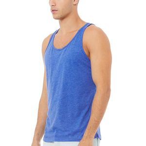 Singlet classique en coton uni pour hommes 2023 débardeurs en gros respirant séchage rapide 100% coton de haute qualité - Product Image 5
