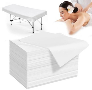 Disposable Non-Woven Flat Bed Sheet Massage <b>Table</b> <b>Cover</b> Breathable Skin Friendly <b>Waterproof</b> for Spa Hotel Home Hospital - Product Image 4