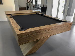 Mesas de <span class=keywords><strong>billar</strong></span> de lujo modernas personalizadas de gama alta <span class=keywords><strong>precio</strong></span> de fábrica más populares <span class=keywords><strong>mesa</strong></span> de <span class=keywords><strong>billar</strong></span> de <span class=keywords><strong>comedor</strong></span> de madera maciza de 7 pies 8 pies 9 pies - Product Image 4