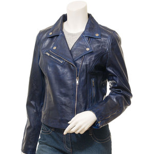 Chaqueta de Invierno de Cuero Genuino para Mujer, de Alta Calidad, Liso, Relleno de Algodón, Impermeable, Transpirable, Nueva Llegada - Product Image 1