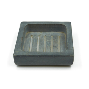 Jabonera Cuadrada de Mármol Gris, Ecológica y Duradera, para Baño, Hogar y Hotel - Product Image 2