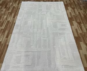 Alfombras de lana hechas a mano India Artesanal Tejido plano moderno Pelo alto Corte de bucle Pila cero Diseño con mechones Color sólido Trenzado - Product Image 2