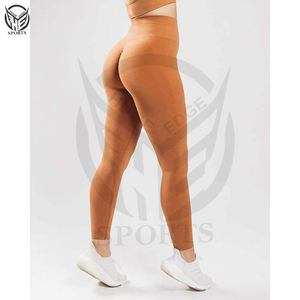 Leggings Deportivos Brillantes Personalizados al por Mayor, Pantalones de Yoga para Gimnasio, Leggings de Cintura Alta para Mujer - Product Image 2