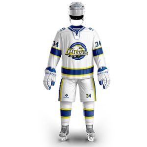 Uniformes de hockey sur glace respirants sur mesure, 100% polyester, dernier design, meilleure vente, unisexe, fabriqué au Pakistan - Product Image 1