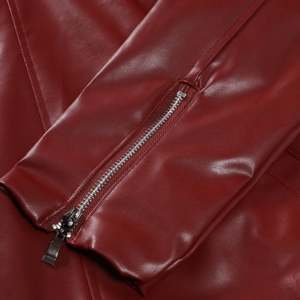 Chaqueta de Cuero de Piel de Oveja para Hombre con Cuello Alto, Impermeable y Reversible, con Logotipo Frontal, Ropa de Invierno - Product Image 6