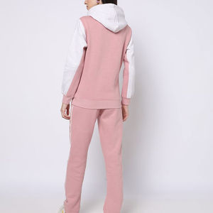 Conjunto Deportivo de Dos Piezas para Mujer, Sudadera con Capucha y Pantalones Deportivos, Estilo Nuevo, Transpirable, OEM, Invierno, Color Sólido - Product Image 2