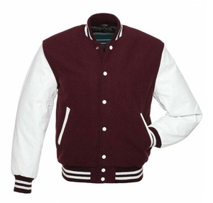 Veste bomber varsity en laine décontractée pour hommes, veste varsity à lettres brodées, style sport uni, tendance - Product Image 5