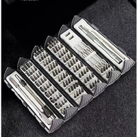 Juego de Destornilladores de Precisión 128 en 1 con Mango de Acero, Kit de Herramientas de Reparación Magnéticas con 122 Puntas, Grado DIY, OEM, Estuche Personalizable