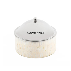 Calcomanía de resina de madera, cazuela redonda de mesa para comedor, calentador de alimentos elegante hecho a mano de calidad Superior - Product Image 5