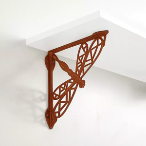 Soporte de estante de madera de mariposa decorativa para soporte de pared elegante y decoración de hogar u oficina - Product Image 1