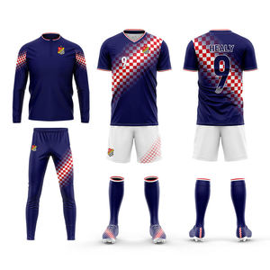 Özel ulusal takım kulübü futbol formaları ve üniforma setleri-anti-bakteriyel hızlı kuru Unisex yetişkin - Product Image 2