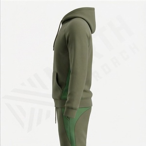 Ensemble de survêtement pour homme à manches longues et fermeture éclair intégrale, vente chaude, course à pied, sport, vente en gros, nouveau style, haute qualité, kit de fitness athlétique - Product Image 3