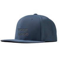 Gorra de golf Snapback de ala plana transpirable de calidad superior Gorra deportiva elegante con logotipo bordado personalizado Viaje lateral láser
