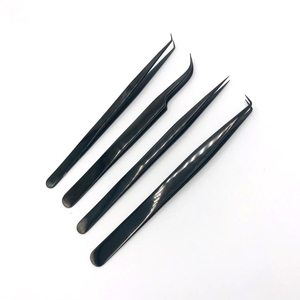 Pinzas para pestañas de acero inoxidable con etiqueta privada RMI, punta de fibra, instrumentos de belleza, herramienta de maquillaje, pinzas para pestañas con punta de fibra con logotipo personalizado - Product Image 6