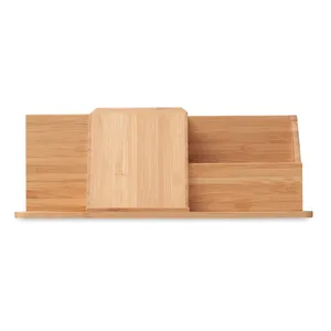 GROOVY Chargeur sans fil durable en bambou, organisateur de bureau et de tiroir - Product Image 6