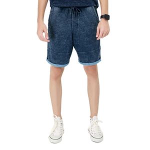 Taille haute coupe droite hommes classique coton été décontracté élégant léger respirant tous les jours Denim Shorts - Product Image 1