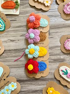 Pinces à cheveux colorées en fil de crochet-Ajoutez instantanément du charme à n'importe quelle coiffure - Product Image 3