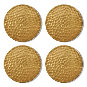 Posavasos de té de metal de la mejor calidad de estilo elegante moderno, posavasos de acero inoxidable de forma irregular, fabricante de India - Product Image 5