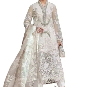 Party Wear Pakistani Style Women Traditional Design Chiffon <b>Dress</b> Fancy Traditional Women Chiffon Party <b>Dress</b> For Ladies - Product Image 1