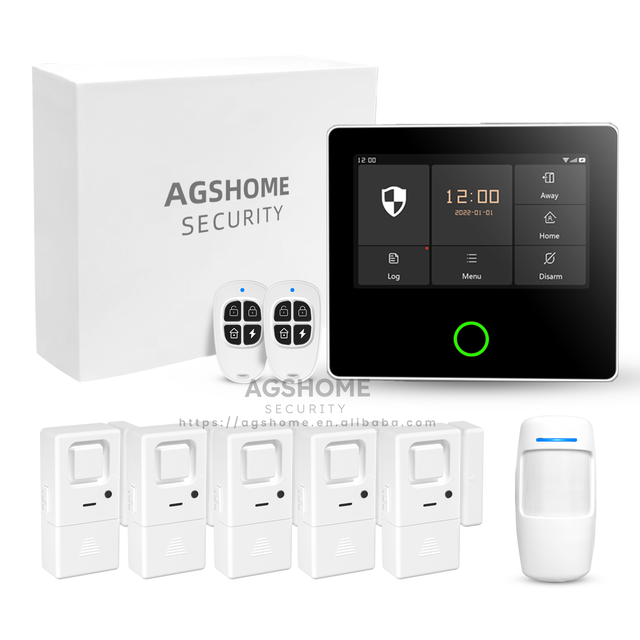 Home Security System Dual Network Intelligence WiFi +4G Smart Home Security Alarm System with SOS Function  OEM DIY Pieces