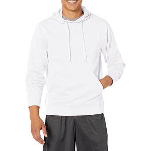 Venta al por mayor de peso pesado Slim Fit Cotton Fleece Hoodie Blanco Color sólido Impresión frontal EE. UU. Tallas XL Tamaño con capucha Cuello Etiqueta Invierno - Product Image 1