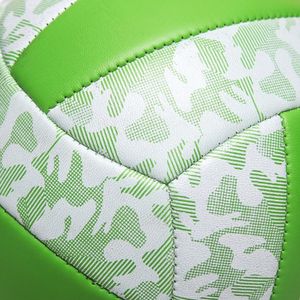 Pallone da pallavolo leggero in PVC verde per bambini scuola per principianti allenamento personalizzato stampato durevole Souvenir palla da pallavolo - Product Image 5